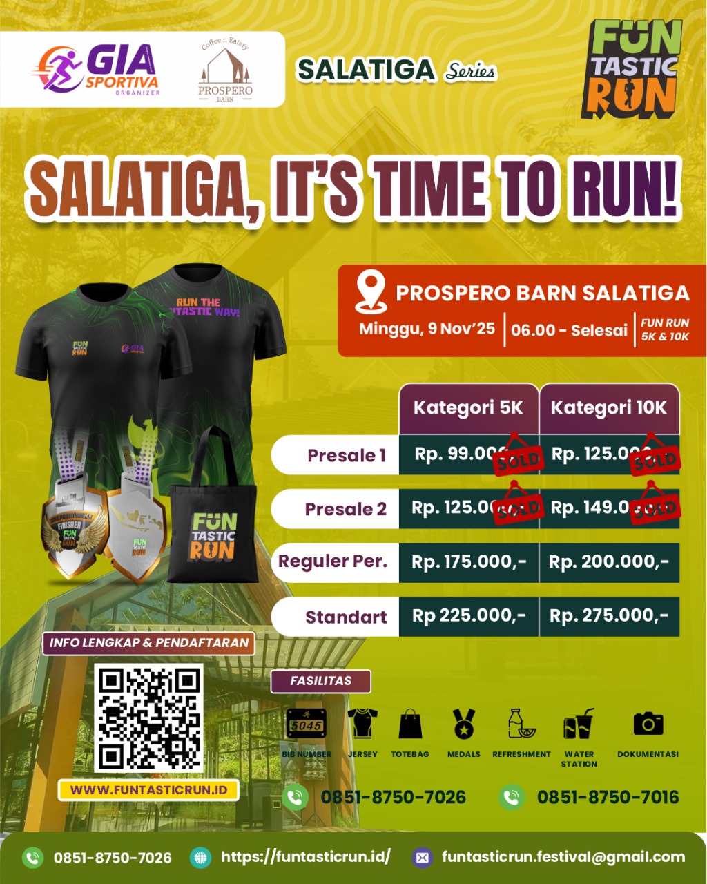 Funtastic Run Salatiga Series 5K & 10K @Prospero Barn Coffe & Eatery